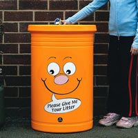 Commodore™ Litter Bin with Billy Bin-it™ Symbol