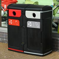 Gemini™ Can / Plastic Bottle Recycling Bin