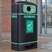 Streamline Jubilee™ Mixed Glass Recycling Bin