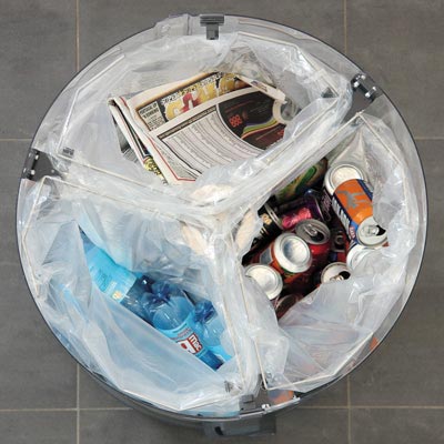 C-Thru™ Trio Recycling Bin