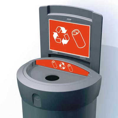 Envoy™ Plastic Bottle Recycling Bin - 90 Ltr