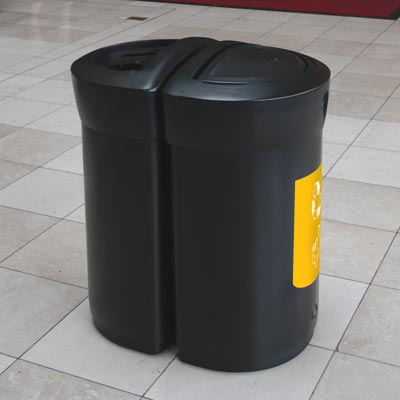 Envoy™ Plastic Bottle Recycling Bin - 90 Ltr