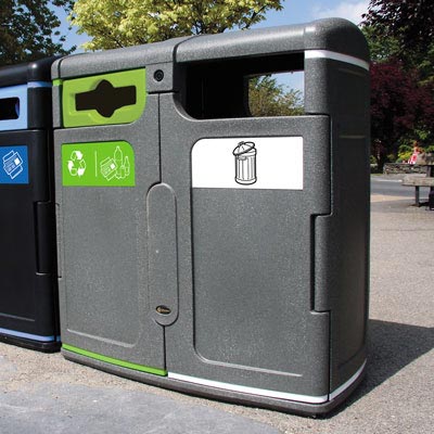 Gemini™ General Waste / Mixed Recyclables Bin
