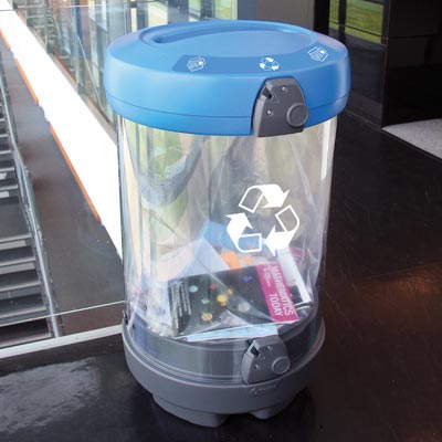 C-Thru™ Newspaper / Magazine Recycling Bin