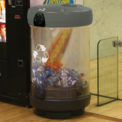 C-Thru™ Plastic Bottle Recycling Bin
