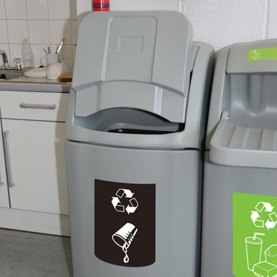 Combo Liquid Reservoir Catering Waste Bin.