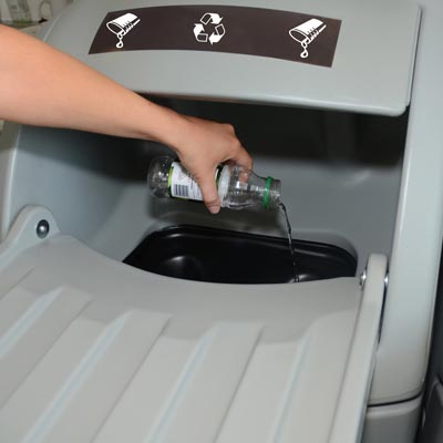 Combo Liquid Reservoir Catering Waste Bin.