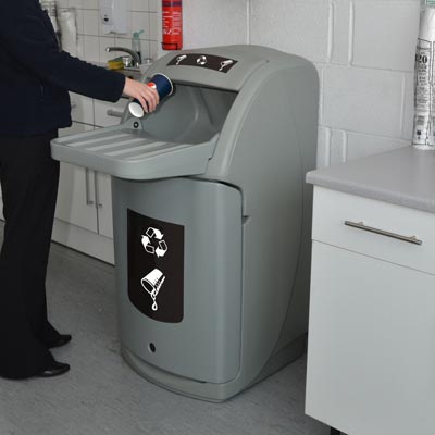 Combo Liquid Reservoir Catering Waste Bin.