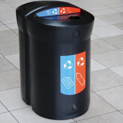 Envoy™ Duo Recycling Bin - 110 Ltr