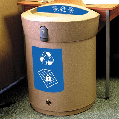 Envoy™ Confidential Paper Recycling Bin  - 90 Ltr