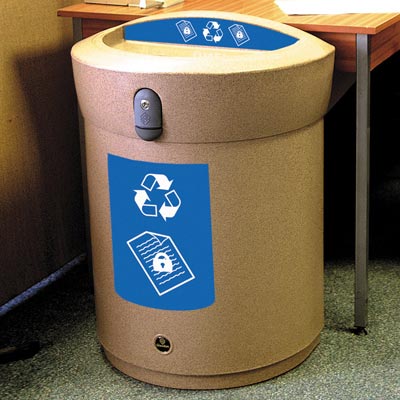 Envoy™ Confidential Paper Recycling Bin - 90 Ltr