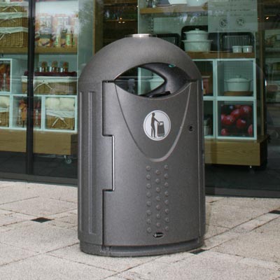 Evolution Litter Bin in Grey.
