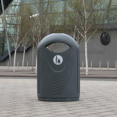 Evolution Litter Bin in Grey.