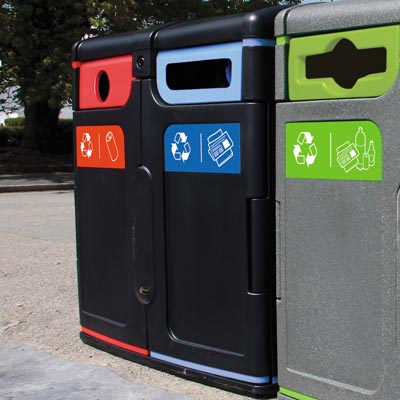 Gemini™ Can / Newspaper & Magazine Recycling Bin