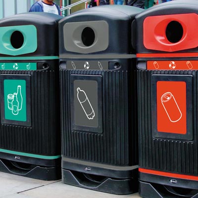 Glasdon Jubilee™ Plastic Bottle Recycling Bin
