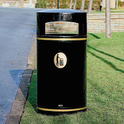 Metal Chieftain Litter Bin.