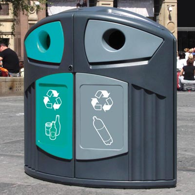Nexus® 200 Plastic Bottle / Mixed Glass Recycling Bin