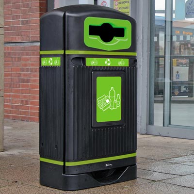 Streamline Jubilee™ Mixed Recyclables Recycling Bin