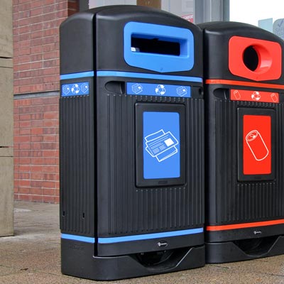 Streamline Jubilee™ Newspaper & Magazine Recycling Bin